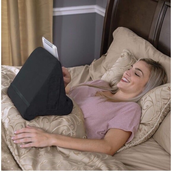 Pillow Pad Gray Deluxe Premium Multi-Angle Soft Tablet Stand NEW SEALED Mem Foam - Picture 6 of 12
